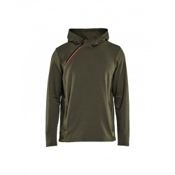 Sweat Zip capuche Blaklader kaki